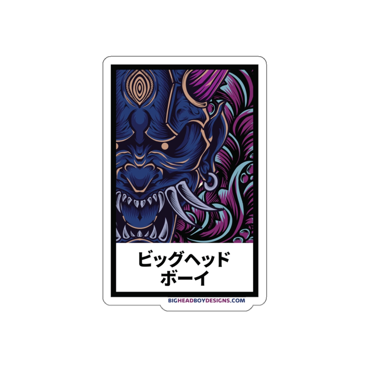 Oni-Mask Sticker